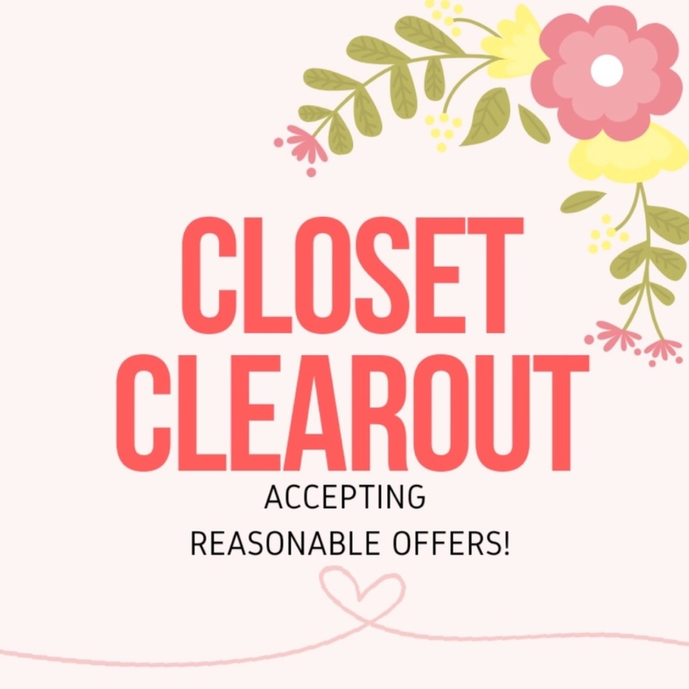 Cleaning the closet prepping for summer!